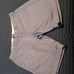 J. Crew Shorts Mens sz 33 All Cotton Chino Gramercy Blue Cotton